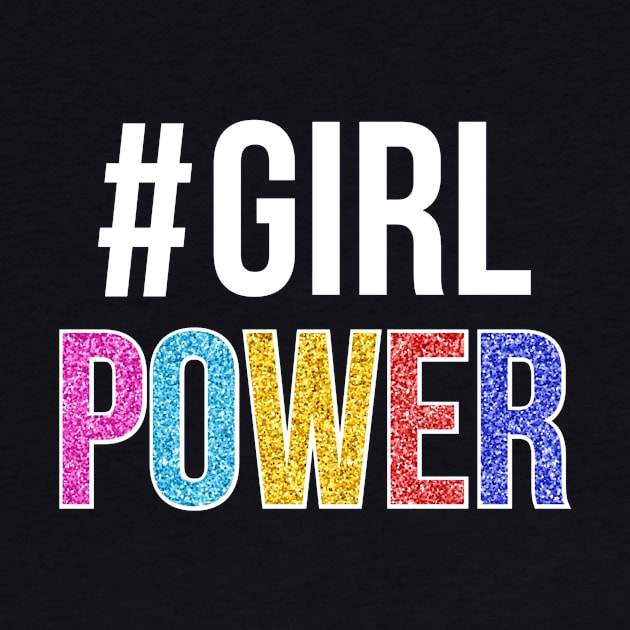 Girl Power Positive Inspiration Sparkle Girly Quote by Squeak Art